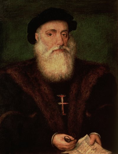 Portret vermoedelijk van Vasco da Gama (1469-1524) door Portuguese School